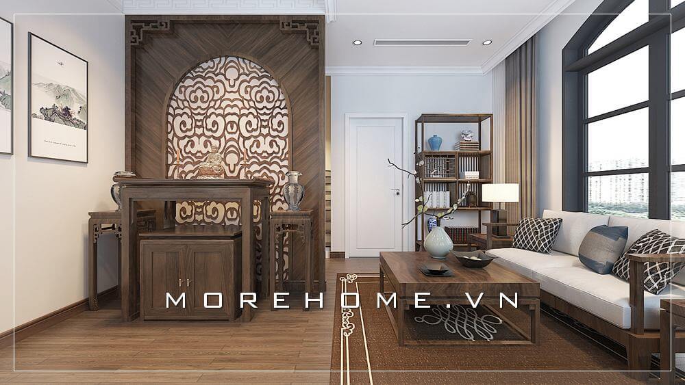 thiết kế phòng thờ